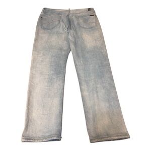 7 For All Mankind Men's Faded Blue Relaxed Jeans